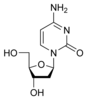 structure chimique de la désoxycytidine